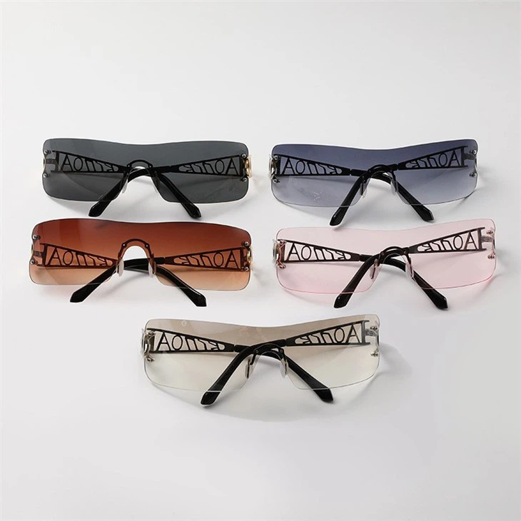 Rimless Shield Sunglasses
